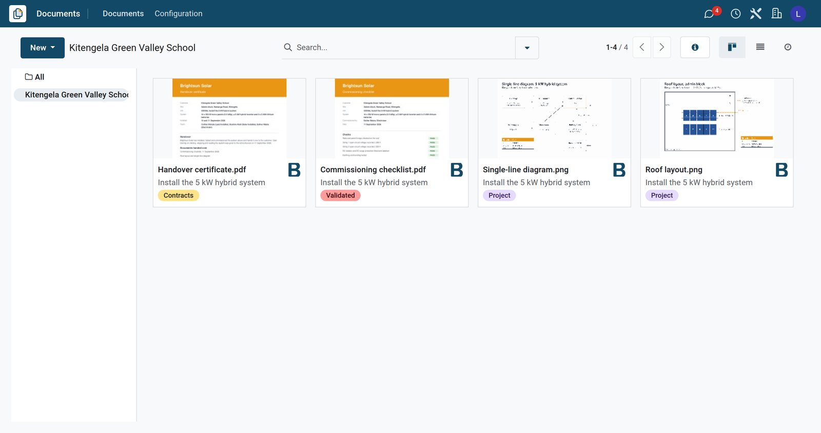 Documents in BridgeERP: Every file in its place, next to the work it belongs to