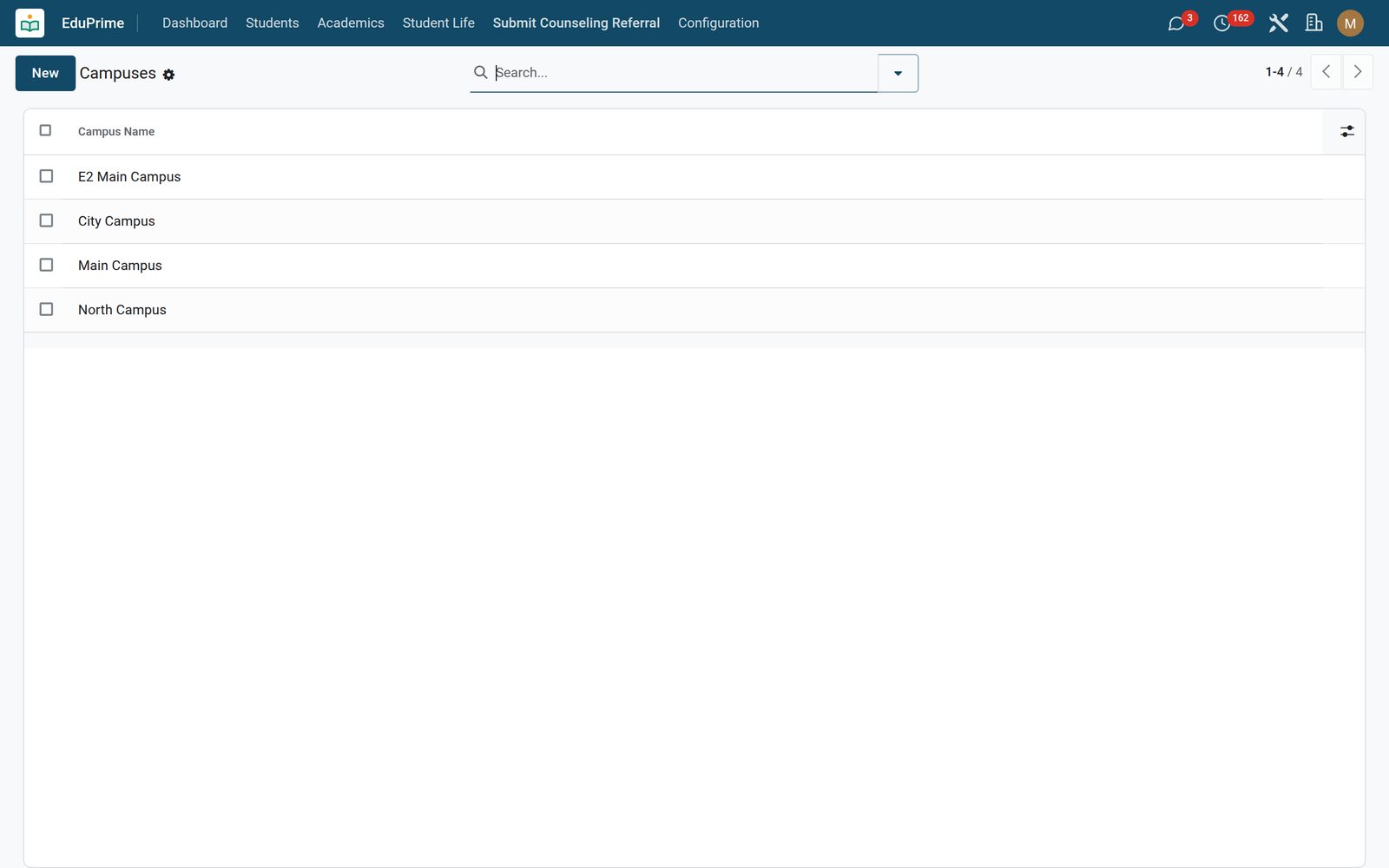 EduPrime Core: Multi-school, campuses & localization