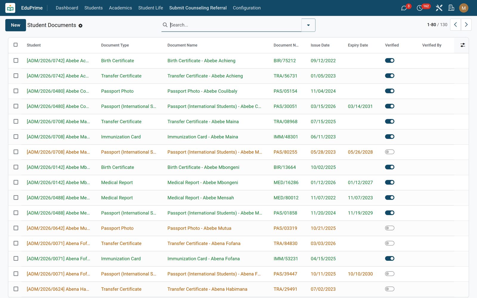 EduPrime Core: Documents, eSign & QR verification