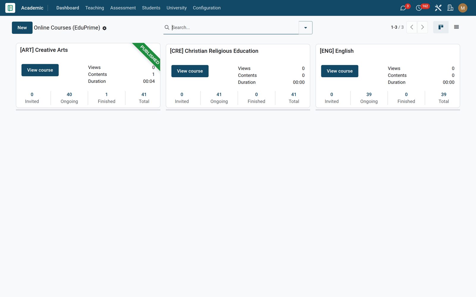 EduPrime eLearning: Courses, with your students already on them