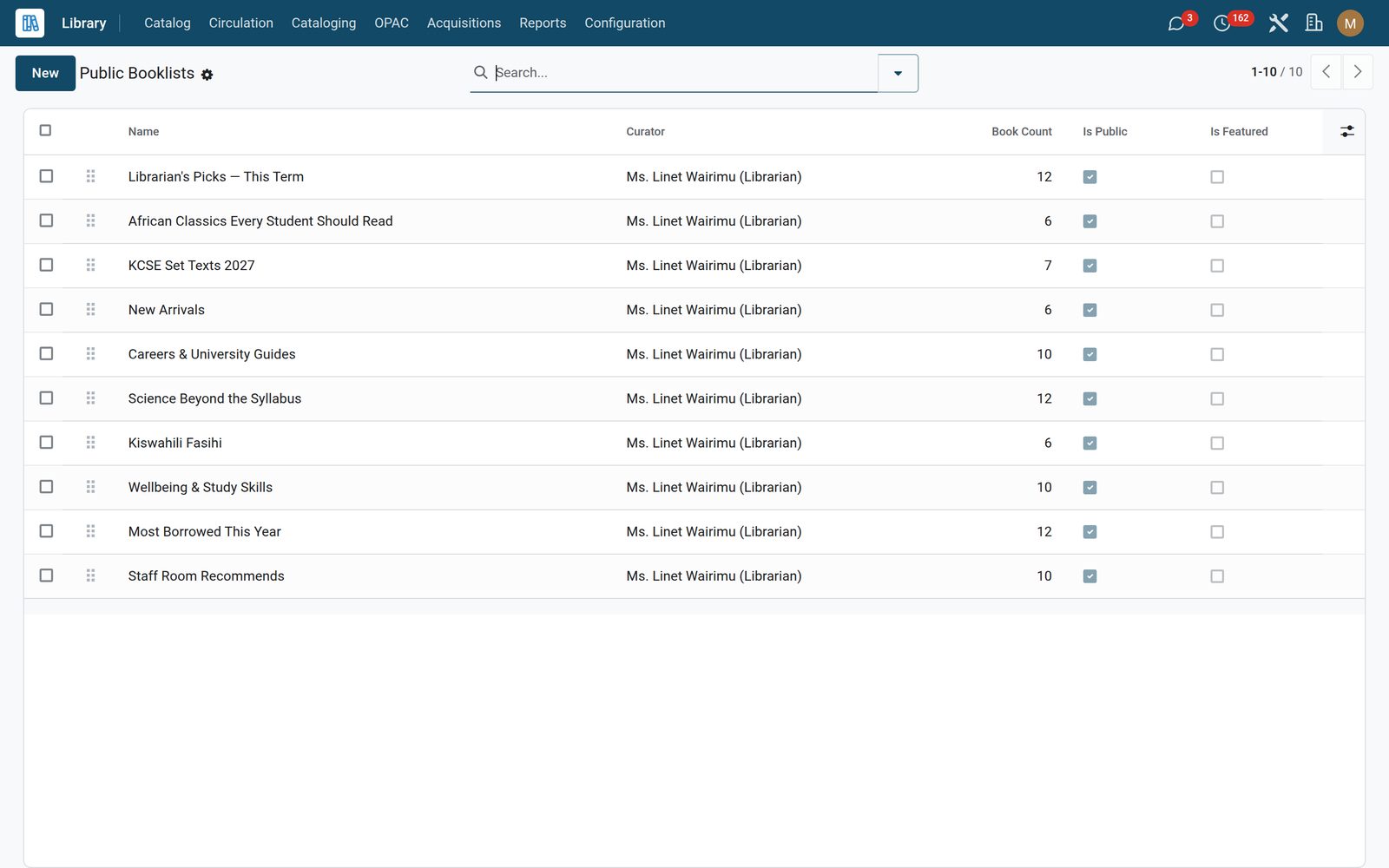 Library: Your catalogue, public on your own website