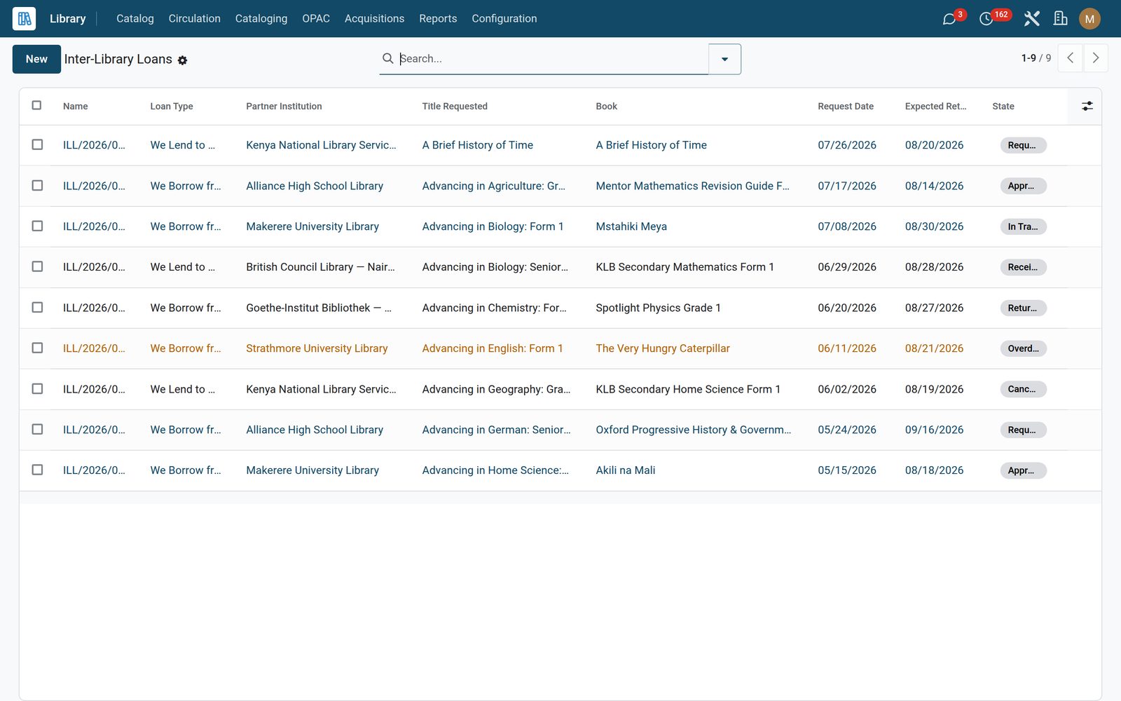 Library: Inter-Library Loans