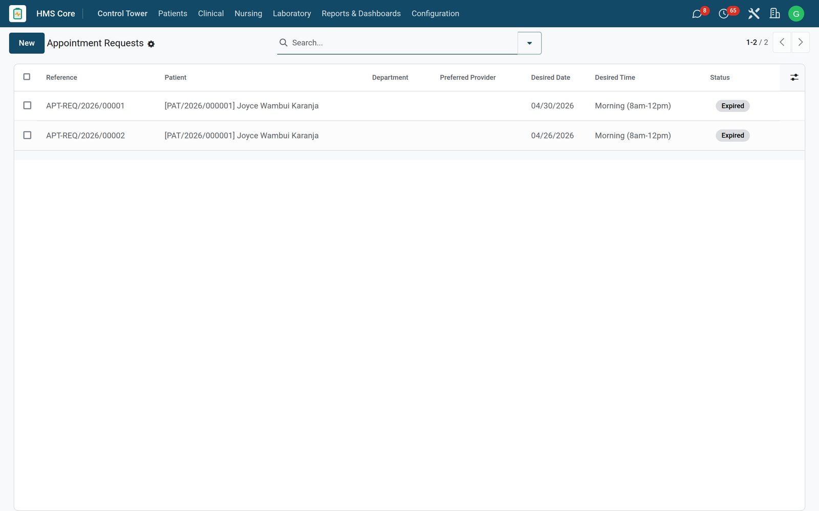 Patient Portal: Bookings and refills without a phone call