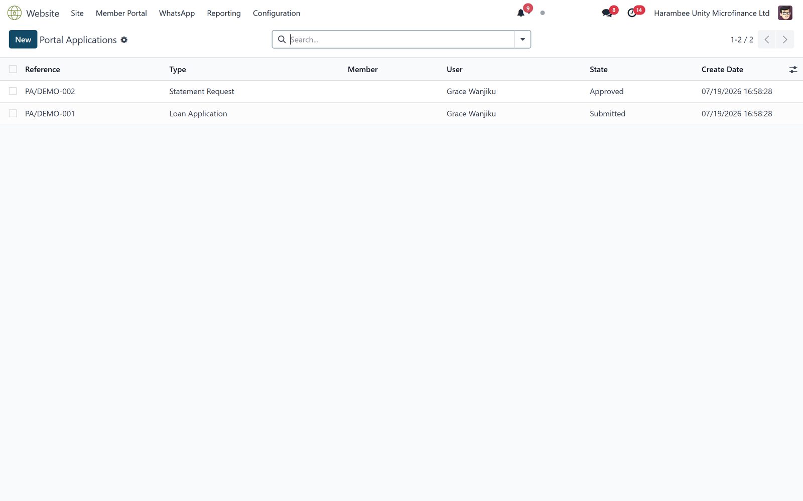 Digital Banking: Member Portal